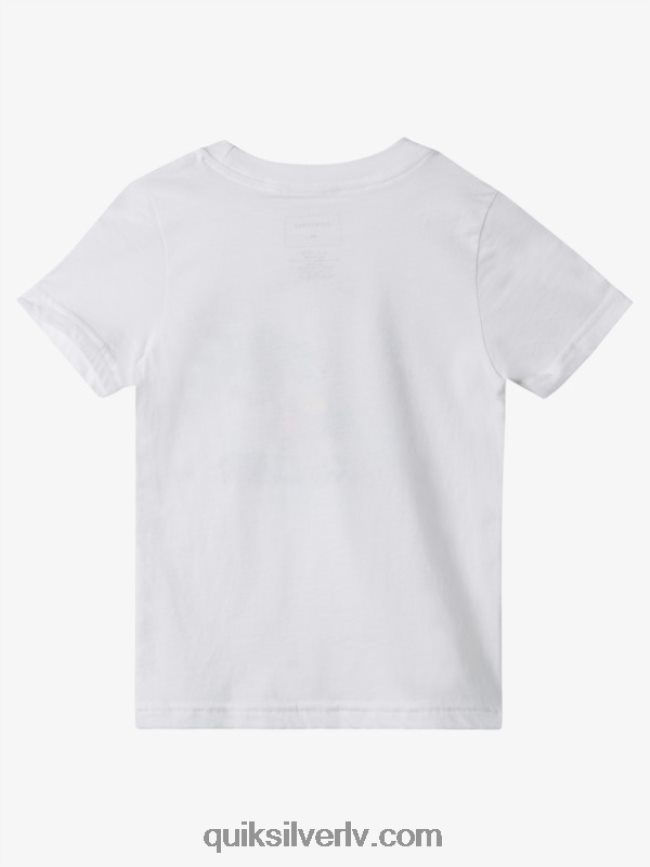 zēni Quiksilver 2-7 mierīga prāta t-krekls balts 88064R1937