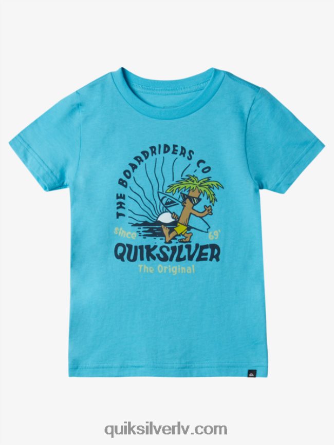 zēni Quiksilver 2-7 mierīga prāta t-krekls upe zila 88064R1938