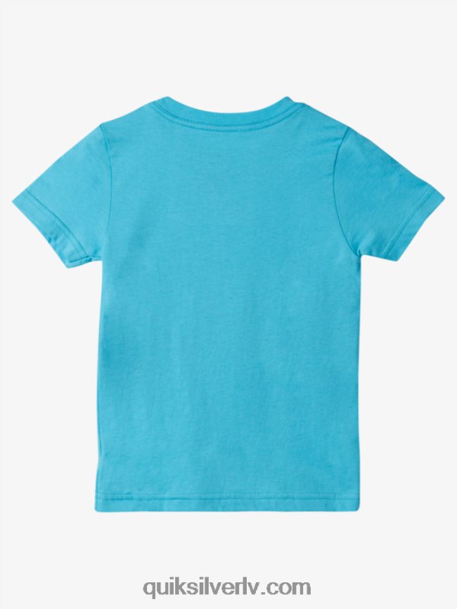 zēni Quiksilver 2-7 mierīga prāta t-krekls upe zila 88064R1938
