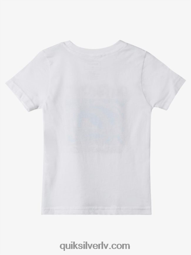 zēni Quiksilver 2-7 pusnakts saules t-krekls balts 88064R1965