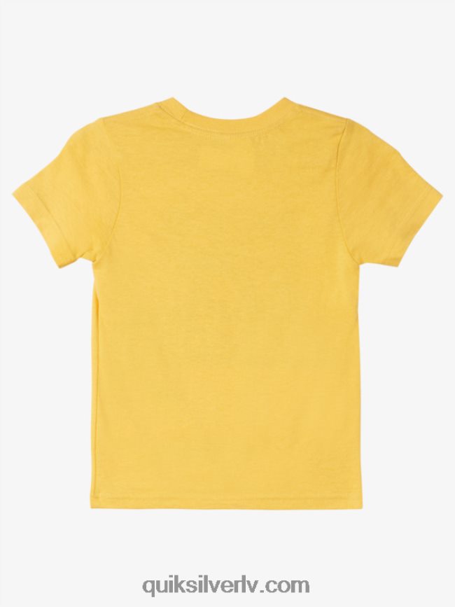 zēni Quiksilver 2-7 pusnakts saules t-krekls dzeltenums dzeltens 88064R1964