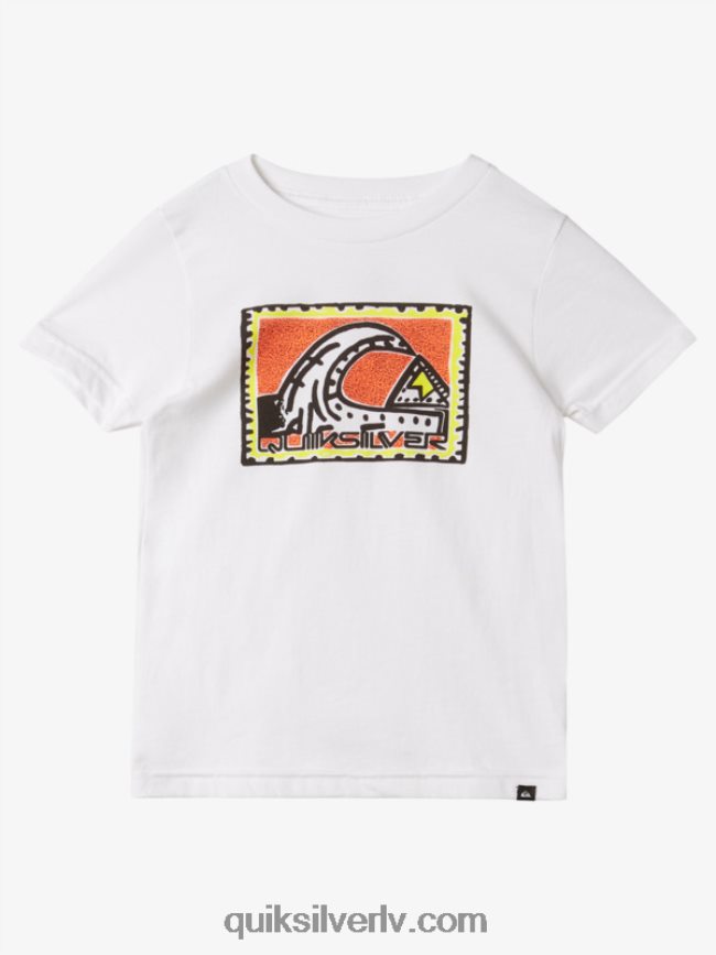 zēni Quiksilver 2-7 rad mantojuma t-krekls balts 88064R1960