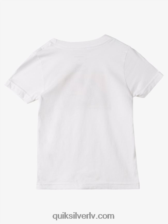zēni Quiksilver 2-7 rad mantojuma t-krekls balts 88064R1960