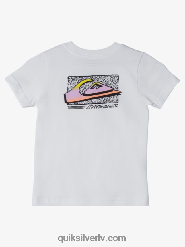 zēni Quiksilver 2-7 retro fade T-krekls balts 88064R2145