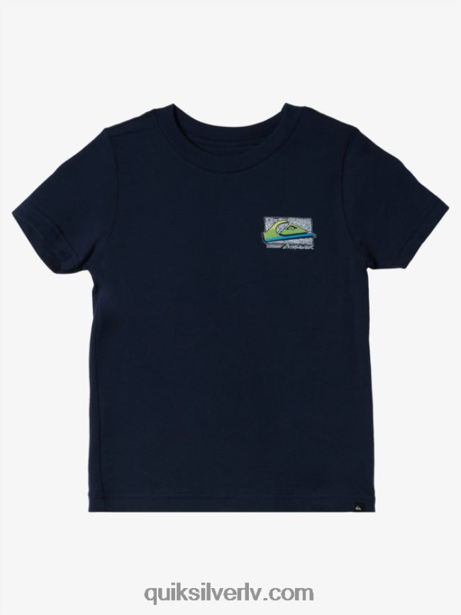 zēni Quiksilver 2-7 retro fade T-krekls jūras žakete 88064R2144