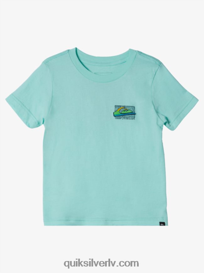 zēni Quiksilver 2-7 retro fade T-krekls pludmales stikls 88064R2143