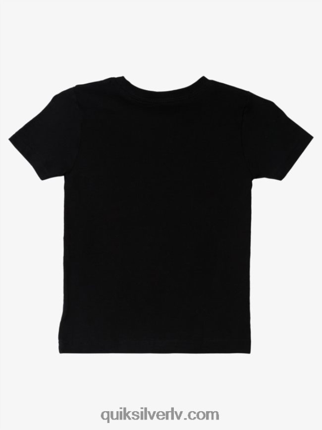 zēni Quiksilver 2-7 sērfošanas draugu t-krekls melns 88064R2159