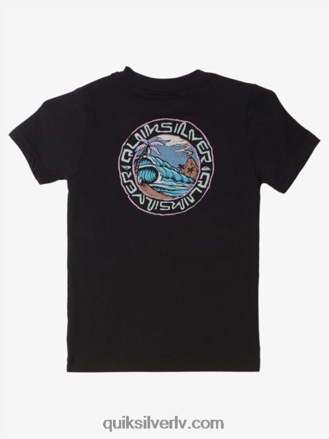 zēni Quiksilver 2-7 salty tales T-krekls melns 88064R1952