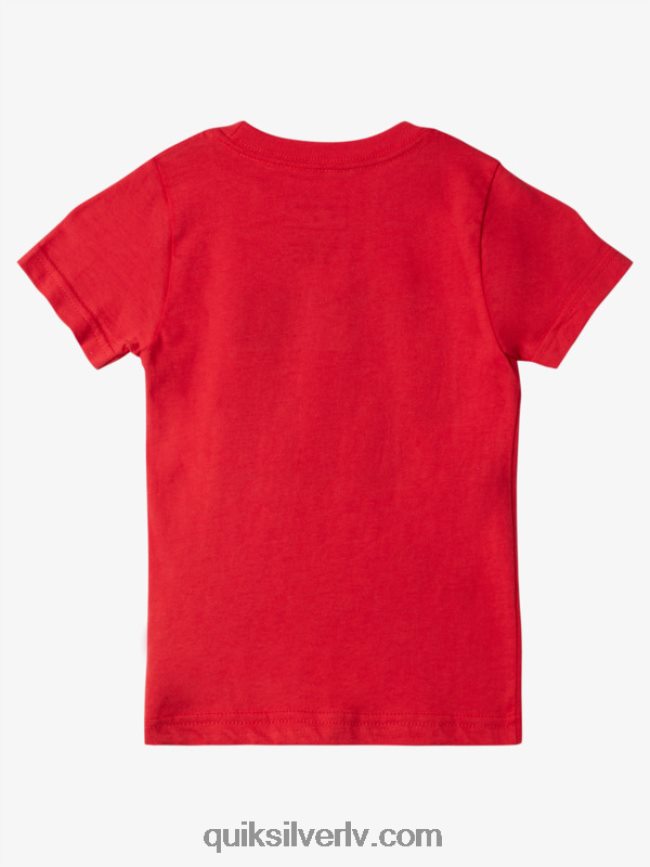 zēni Quiksilver 2-7 vasaras sajūta t-krekls augsta riska sarkans 88064R1976