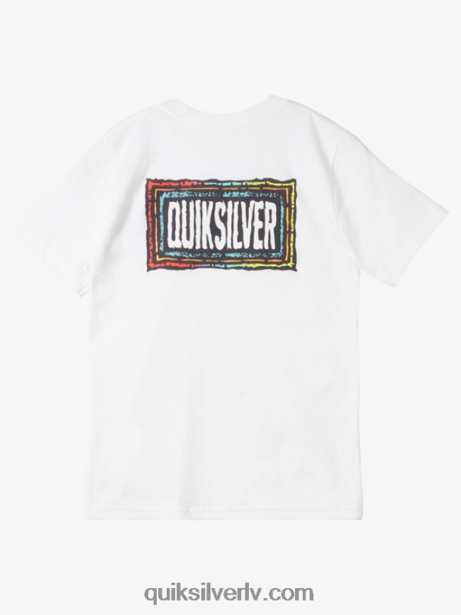 zēni Quiksilver 8-16 atbalsojās bīta t-krekls balts 88064R1980