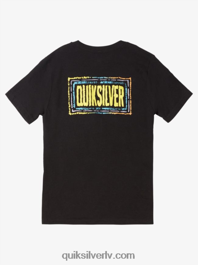zēni Quiksilver 8-16 atbalsojās bīta t-krekls melns 88064R1981