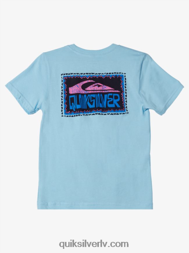 zēni Quiksilver 8-16 izliektu rāmju t-krekls debesu zils 88064R2154