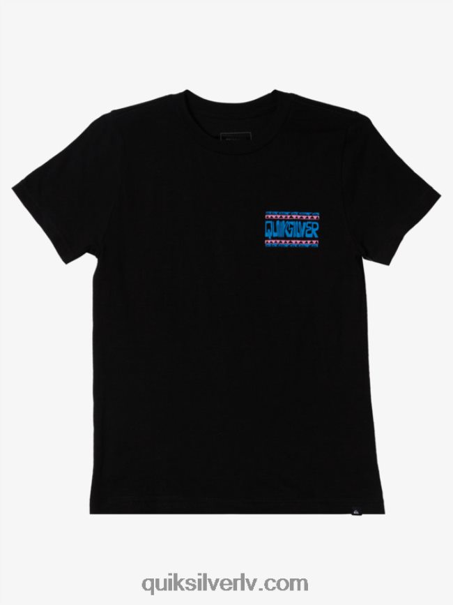 zēni Quiksilver 8-16 izliektu rāmju t-krekls melns 88064R2156