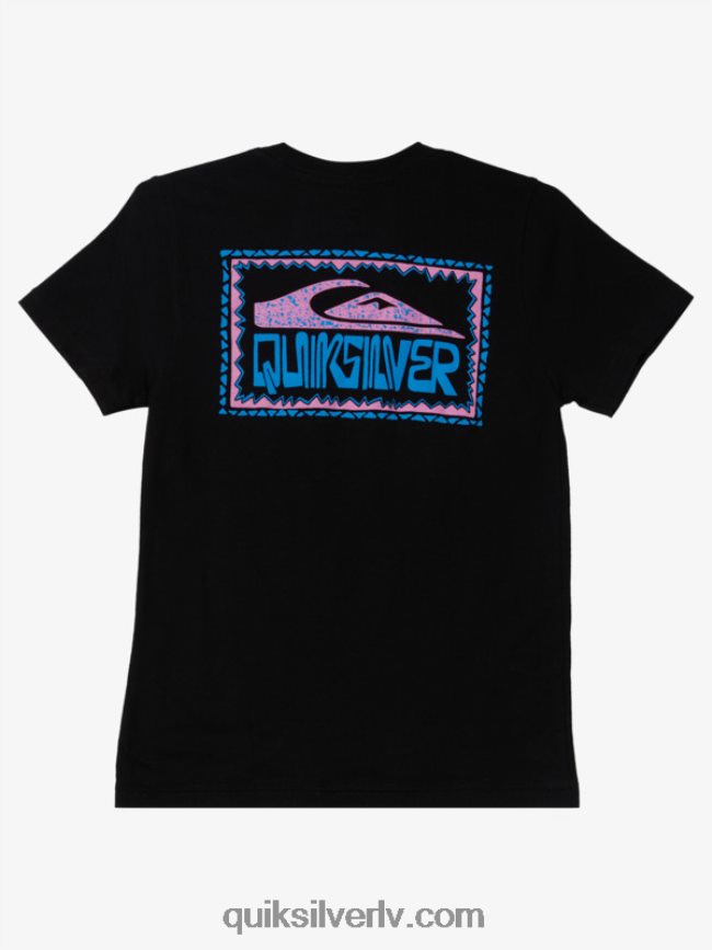 zēni Quiksilver 8-16 izliektu rāmju t-krekls melns 88064R2156