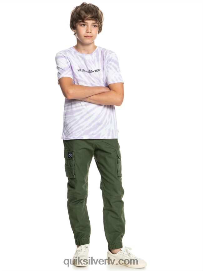 zēni Quiksilver 8-16 omni t-krekls balts 88064R2312