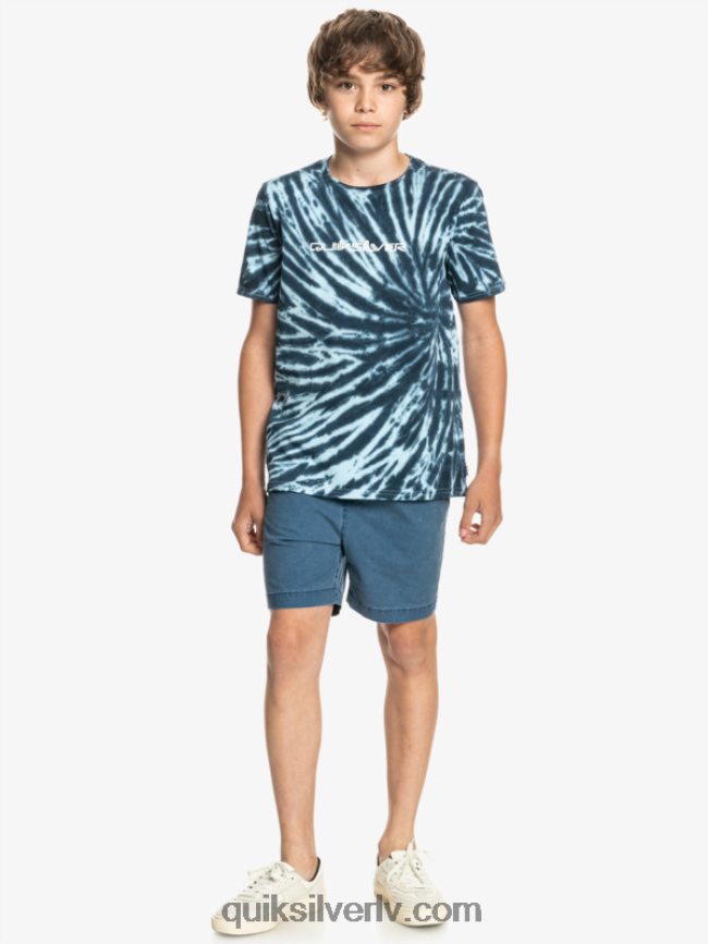 zēni Quiksilver 8-16 omni t-krekls gaisīgi zils 88064R2311