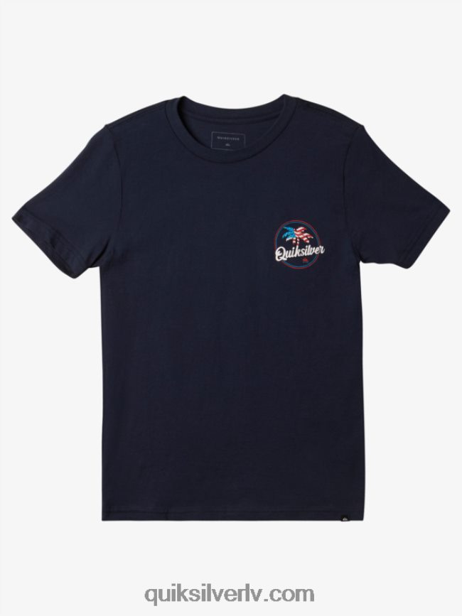 zēni Quiksilver 8-16 palmu vējains t-krekls jūras žakete 88064R1957