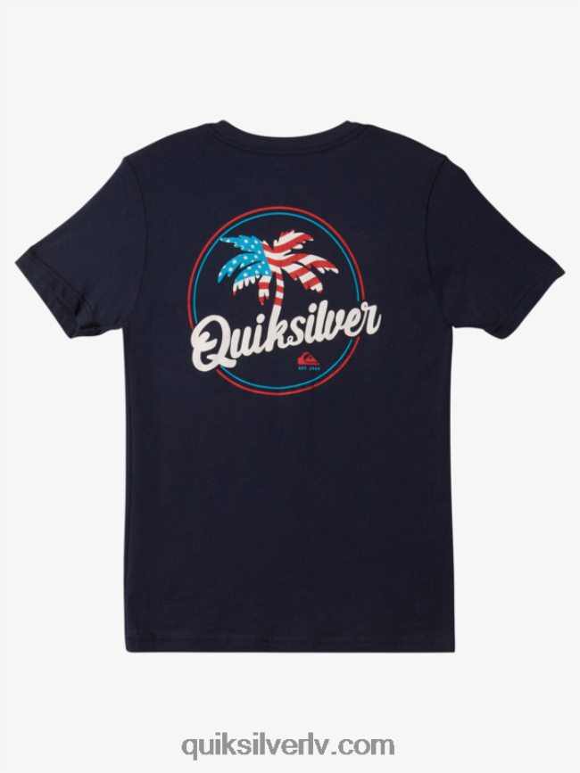 zēni Quiksilver 8-16 palmu vējains t-krekls jūras žakete 88064R1957