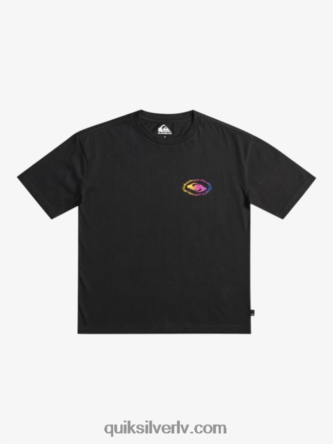zēni Quiksilver 8-16 radikālā karoga t-krekls melns 88064R1966