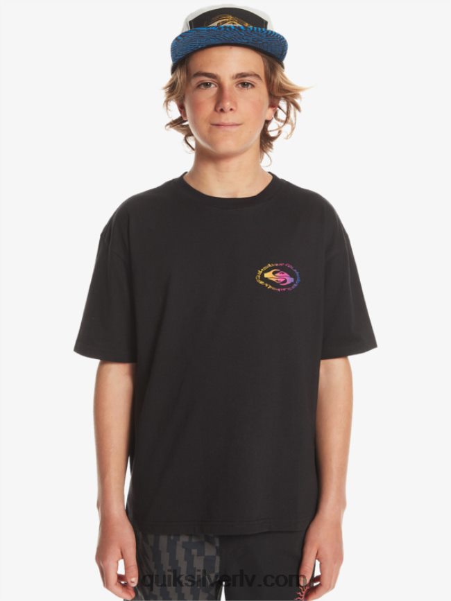 zēni Quiksilver 8-16 radikālā karoga t-krekls melns 88064R1966