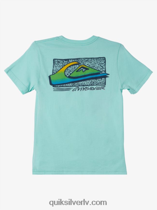 zēni Quiksilver 8-16 retro fade t-krekls pludmales stikls 88064R2124