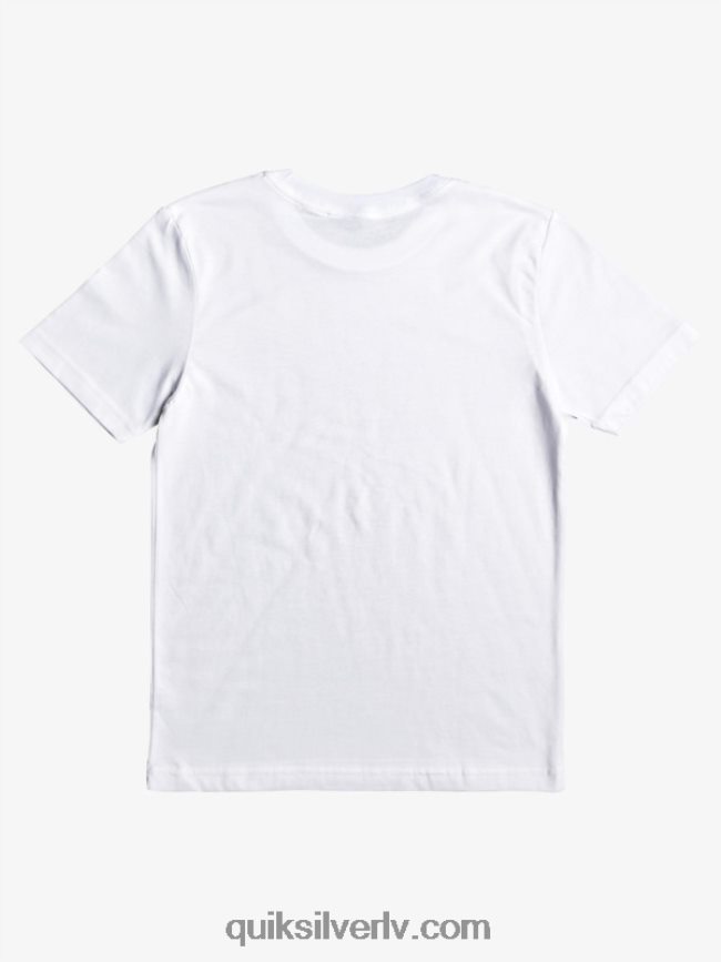 zēni Quiksilver 8-16 starp līnijām t-krekls balts 88064R2090