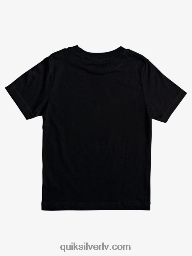 zēni Quiksilver 8-16 starp līnijām t-krekls melns 88064R2091