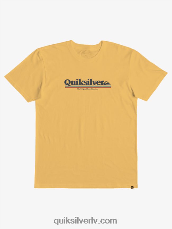 zēni Quiksilver 8-16 starp līnijām t-krekls spilgts zelts 88064R2089