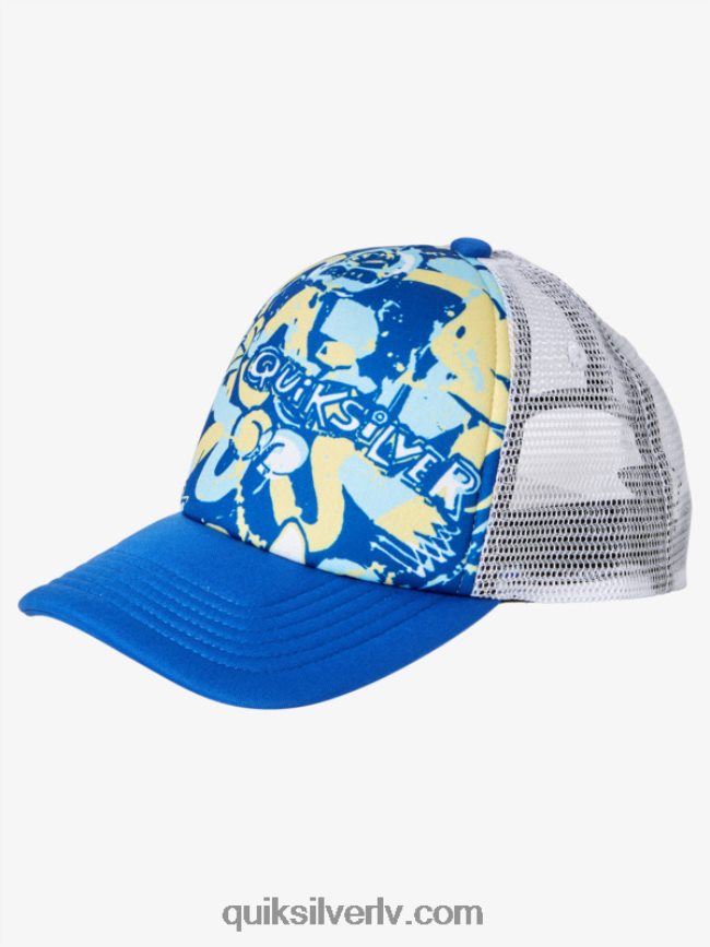 zēni Quiksilver 2-7 buzzard coop trucker cepure snorkel zils 88064R2205