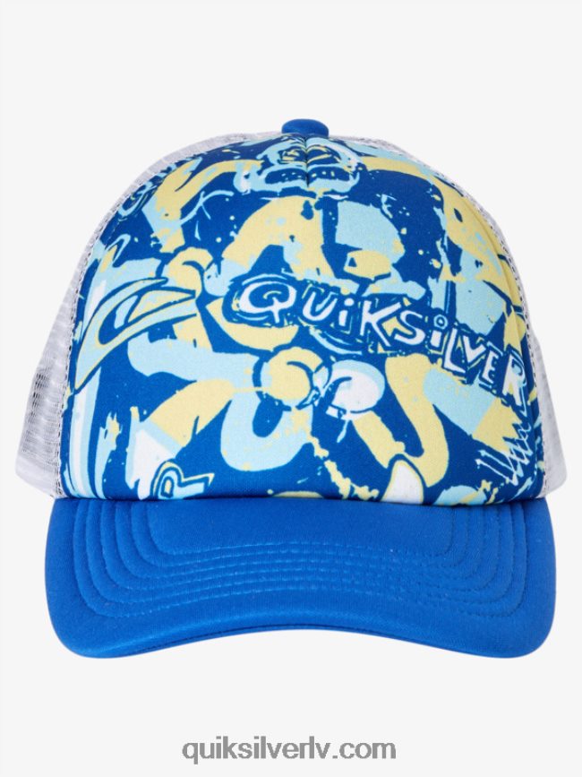 zēni Quiksilver 2-7 buzzard coop trucker cepure snorkel zils 88064R2205