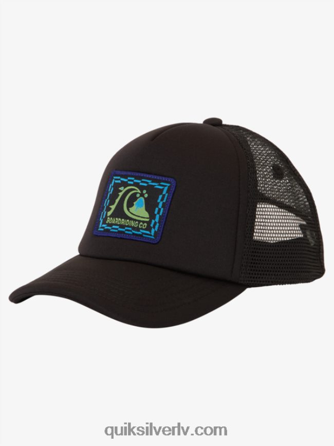 zēni Quiksilver 2-7 sneaky peak trucker cepure melns 88064R1891