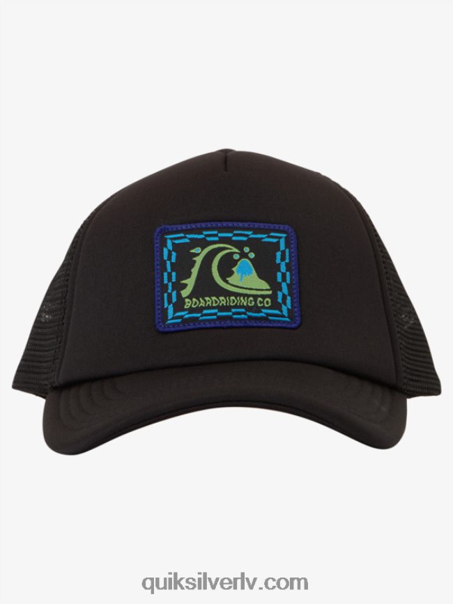 zēni Quiksilver 2-7 sneaky peak trucker cepure melns 88064R1891