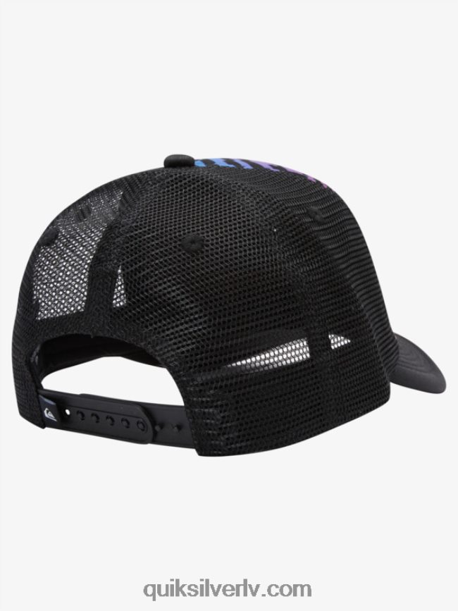 zēni Quiksilver 8-16 buzzard coop trucker cepure ugunīgs koraļļi 88064R2044