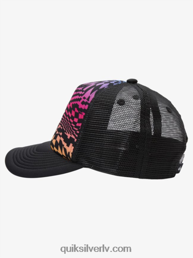 zēni Quiksilver 8-16 buzzard coop trucker cepure ugunīgs koraļļi 88064R2044