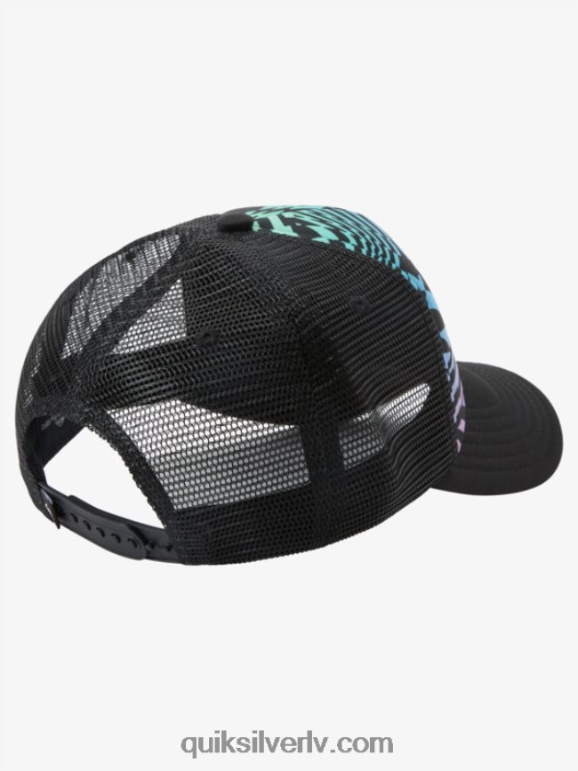 zēni Quiksilver 8-16 magpie coop snapback cepure melns 88064R1929